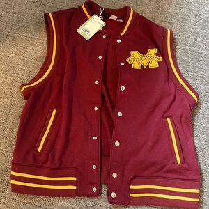 New With Tags DIVIDED Varsity Vest